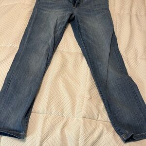 Ralph Lauren Classic Blue Denim Jeans cropped straight